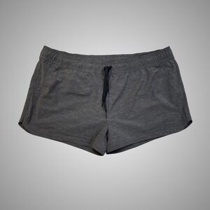 PrAna Mens Charcoal Grey Heathered Performance Shorts Stretch Size XL